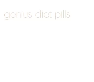 genius diet pills