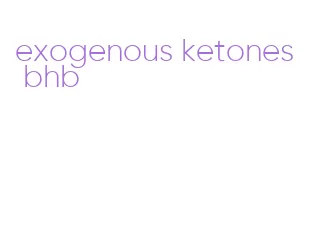 exogenous ketones bhb