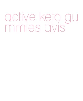 active keto gummies avis