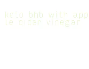 keto bhb with apple cider vinegar