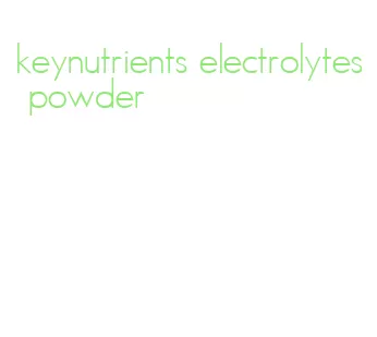 keynutrients electrolytes powder