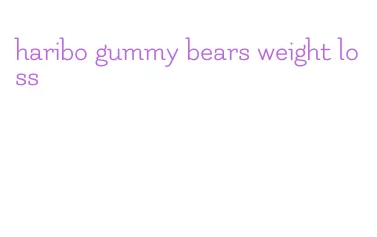 haribo gummy bears weight loss