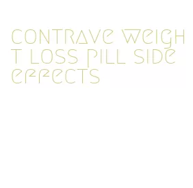 contrave weight loss pill side effects