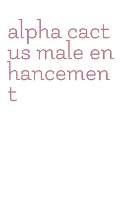 alpha cactus male enhancement
