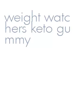 weight watchers keto gummy