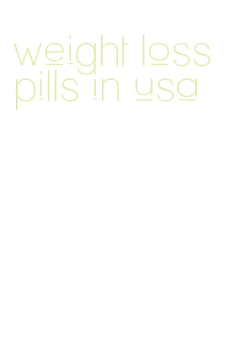 weight loss pills in usa
