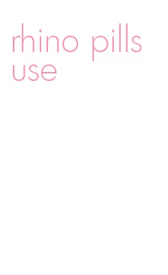rhino pills use