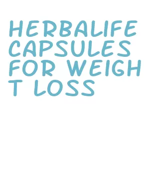 herbalife capsules for weight loss