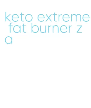 keto extreme fat burner za