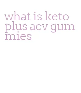 what is keto plus acv gummies