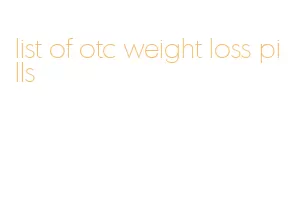 list of otc weight loss pills