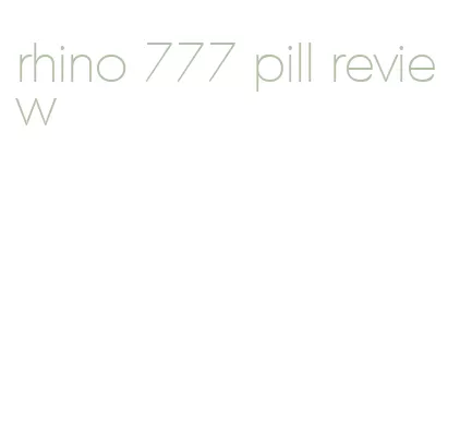 rhino 777 pill review