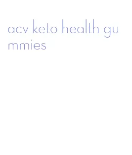acv keto health gummies