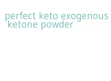 perfect keto exogenous ketone powder