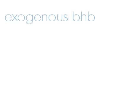 exogenous bhb