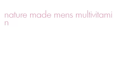 nature made mens multivitamin