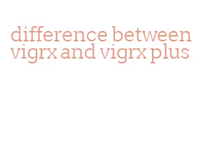 difference between vigrx and vigrx plus