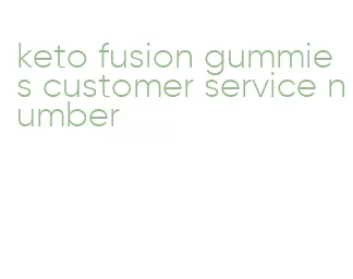 keto fusion gummies customer service number