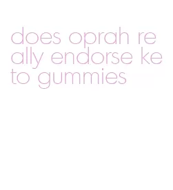 does oprah really endorse keto gummies