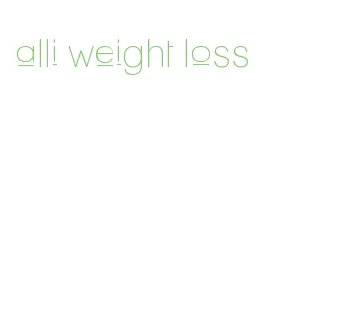 alli weight loss