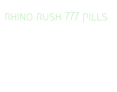 rhino rush 777 pills