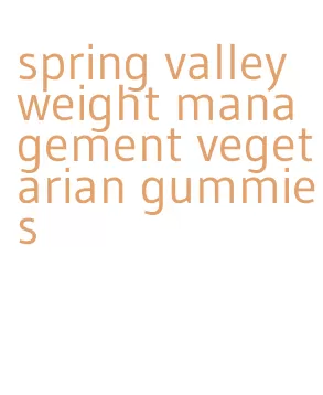spring valley weight management vegetarian gummies