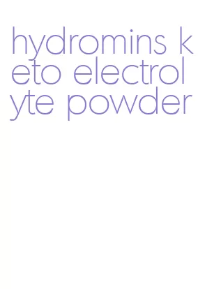 hydromins keto electrolyte powder