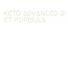 keto advanced diet formula