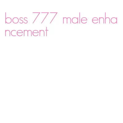boss 777 male enhancement