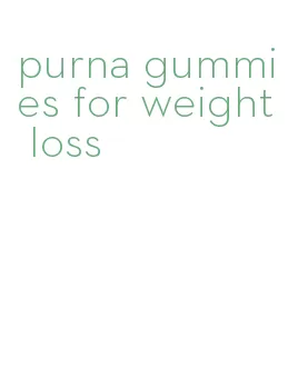 purna gummies for weight loss