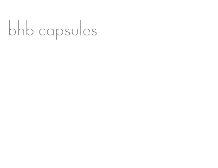 bhb capsules