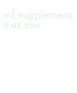 ed supplements at cvs