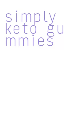 simply keto gummies