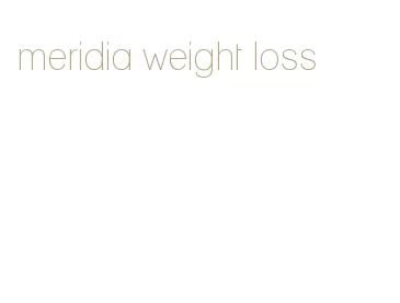 meridia weight loss