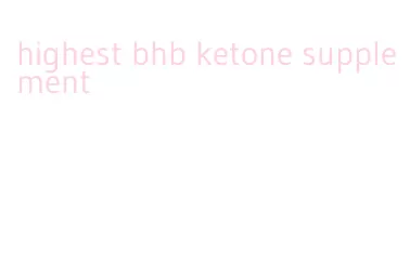 highest bhb ketone supplement