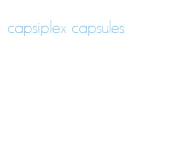 capsiplex capsules