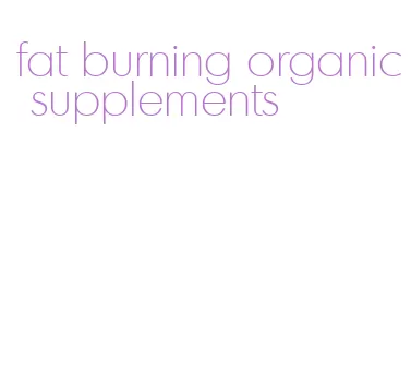 fat burning organic supplements