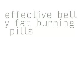 effective belly fat burning pills