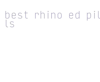 best rhino ed pills
