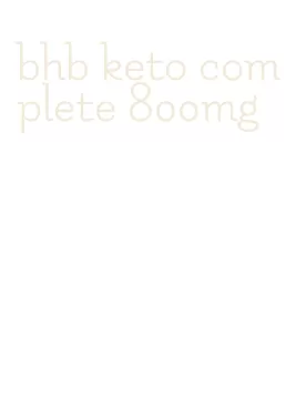 bhb keto complete 800mg