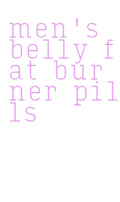 men's belly fat burner pills