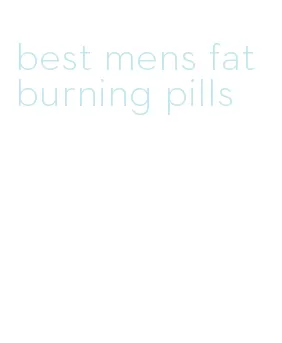best mens fat burning pills