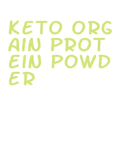 keto orgain protein powder