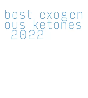 best exogenous ketones 2022