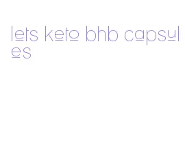 lets keto bhb capsules