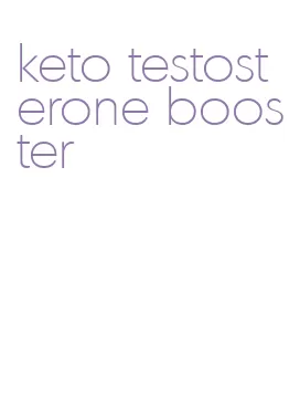 keto testosterone booster