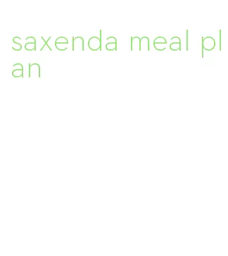 saxenda meal plan